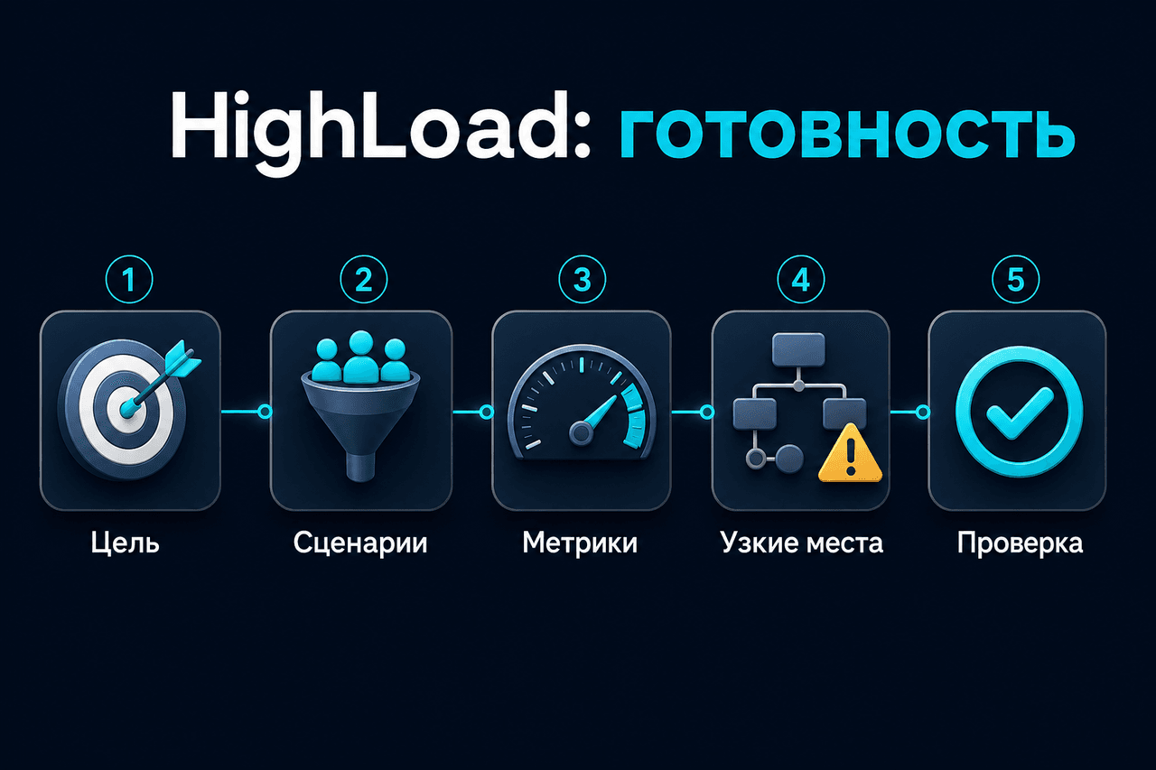 Подготовка проекта к HighLoad: цель, сценарии, метрики, узкие места, проверка